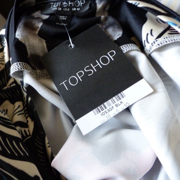 NWT Topshop Floral Bodycon Dress (Nordstrom) - Picture 4 of 8